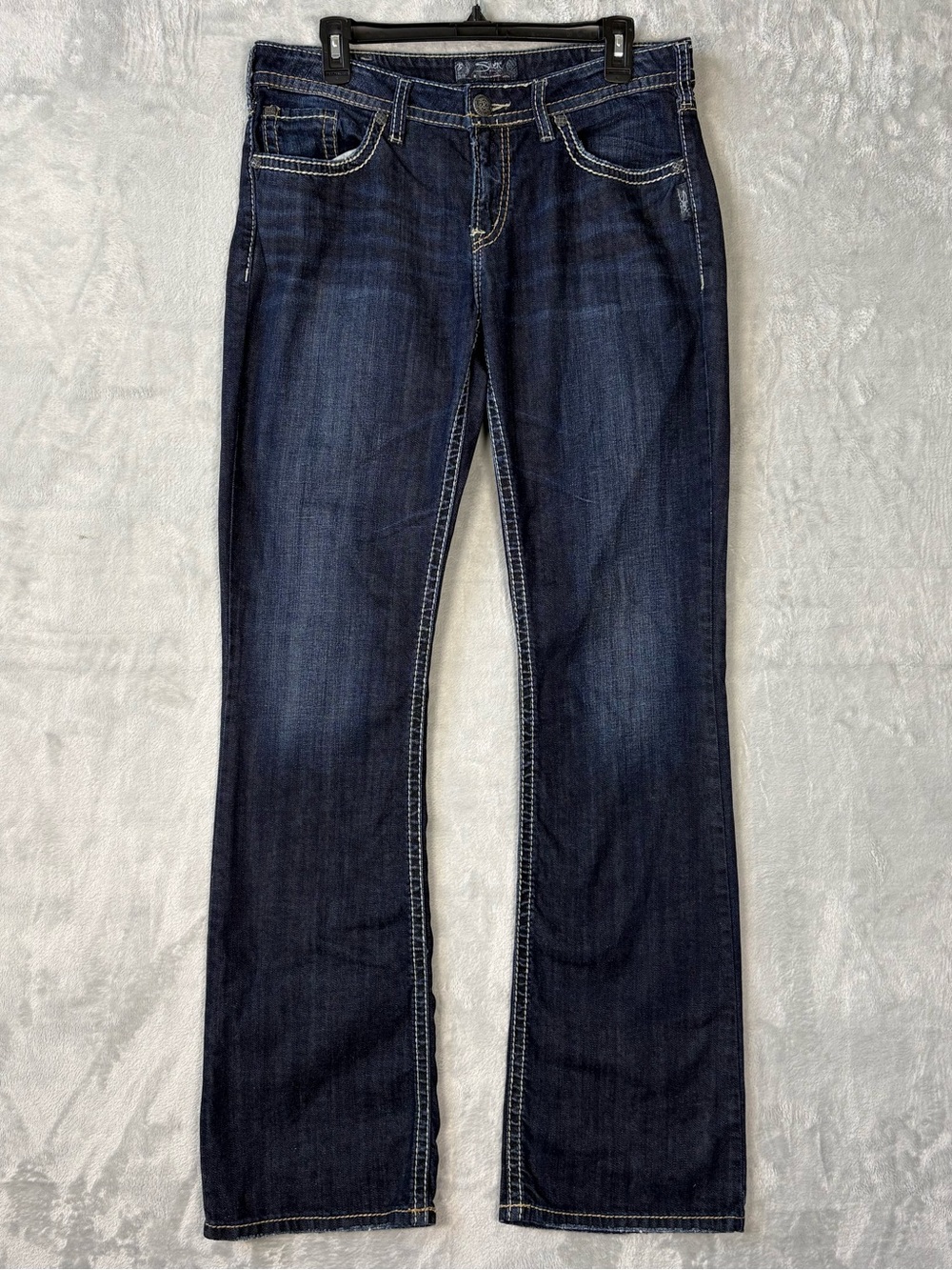 Silver Jeans Natsuki Bootcut Jeans Womens 32x35 Blue Dark Wash Fit 32x34